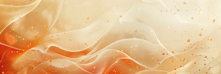 Background with abstract orange and beige patterns