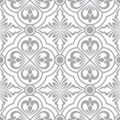 Fototapete Geometric seamless gray and white patterns. Samples vector graphics. © The Vintage Studio's