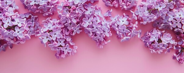 lilac flowers background.