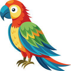 Parrot bird vector illustration