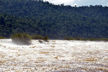 Mocona waterfalls, the largest longitudinal waterfalls in the world,  that range between 5 and 10 m...