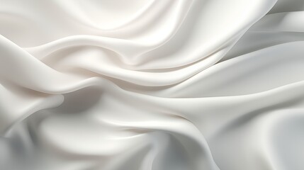 Obraz premium Close up of Clean white cotton cloth texture with fibers. AI generated