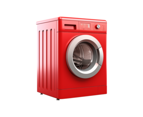 washing machine isolated on transparent background, cut out