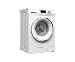 washing machine isolated on transparent background, cut out