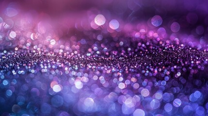    a purple and blue background featuring numerous tiny circular lights scattered throughout - obrazy, fototapety, plakaty