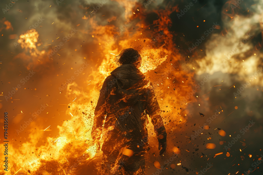Poster a sense of determination burns within the individual, driving them to overcome any obstacle in their