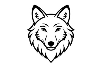 Wolf Head Icon Illustrations & Vectors