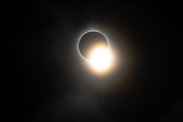 Sun Emerges from Total Eclipse, Terra Nova National Park, Newfoundland, Canada