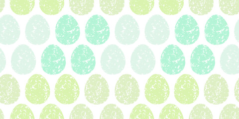 Cute illustration with colorful Easter eggs with watercolor texture, spring banner
