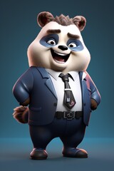 Business Raccoon in Suit