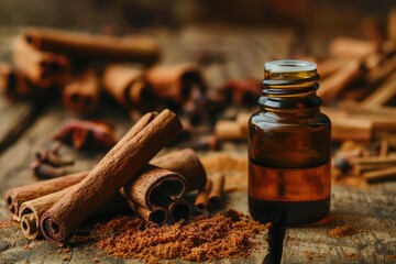 Cinnamon Oil - Immunity-Boosting Wellness Product with Aromatic Brown Aroma for Cold Relief