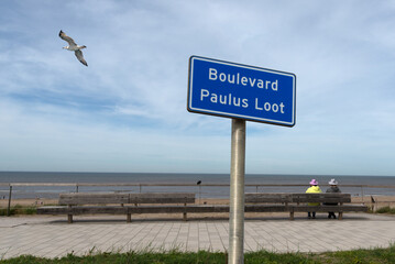 Strand, Boulevard Paulus Loot in Zandvoort, Niederlande,