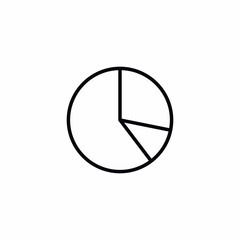 statistics graphic pie growth icon