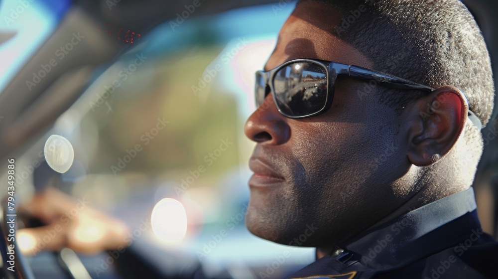 Poster a police ridealong program where community members can shadow officers on patrol and learn about the