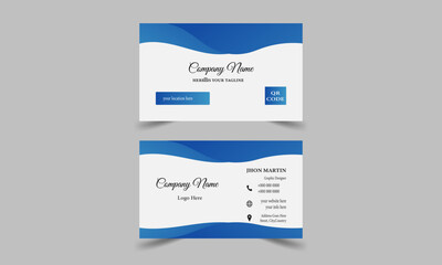 Creative and Clean Business Card Template, Set of modern business card