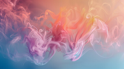 an abstract image that uses language blending and gradient techniques. 