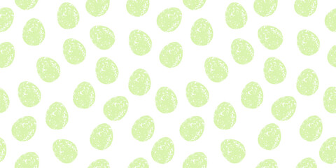 Cute illustration with colorful Easter eggs with watercolor texture, spring banner