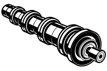 camshaft silhouette illustration