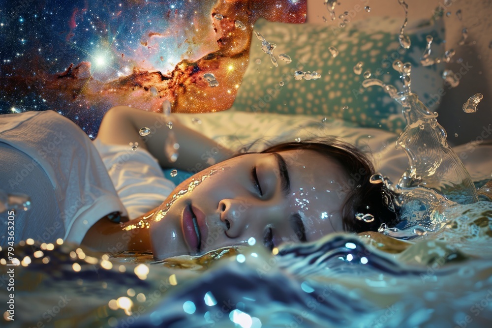 Poster guided meditation for tranquil sleep: exploring introspective techniques and rem-related brain activ
