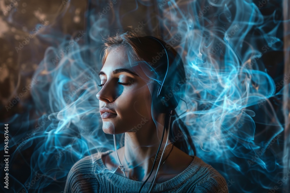 Poster techniques for peaceful dreaming and brainwave management: utilizing science, rem and nrem compariso
