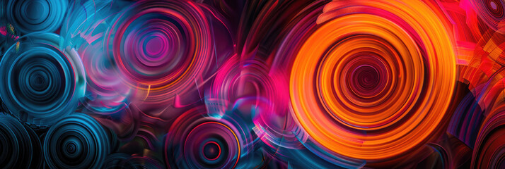 Hypnosis spiral. Abstract background with hypnotic patterns - obrazy, fototapety, plakaty