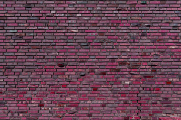 Brick wall texture. Interior of a modern loft. Building's facade.