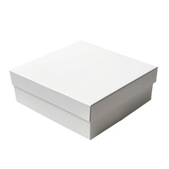 A white box set against a transparent background