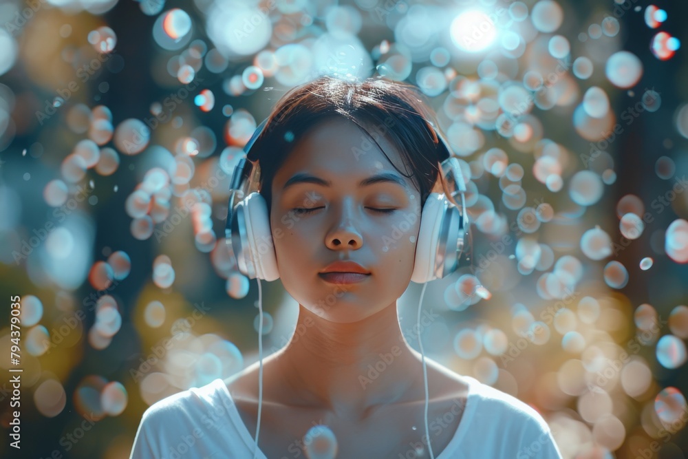 Poster nightly soothing sleep practices: regular meditation and routine dream recall techniques for enhance