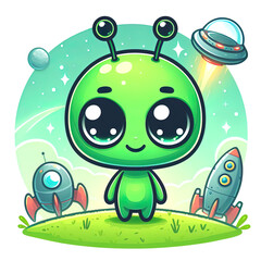 Ein kleines süßes Alien