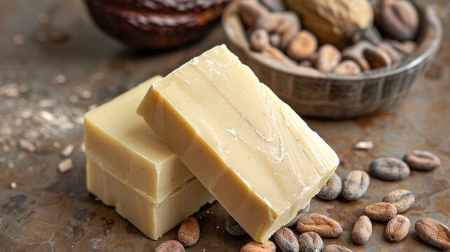 Cocoa Butter Soap Bars deliver a luxurious skincare experience with their creamy texture and rich, comforting scent. Cocoa soap for skin nutrition.