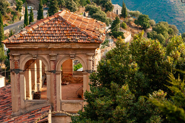 Lama, a hilltop town nestled in the mountains. Balagne,Corsica, France. Lama, a picturesque hillside village in Balagne, Corsica © Pi-R