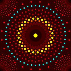 mandala pattern artwork for colorful background