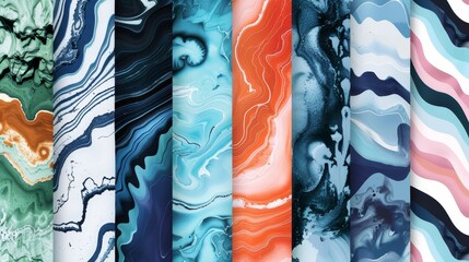 Abstract patterns inspired by the natural world  AI generated illustration