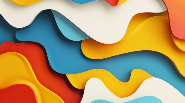 Abstract shapes and colors inspired by the visual language of social media memes  AI generated illustration