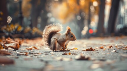 Adorable creatures roaming the city streets  AI generated illustration