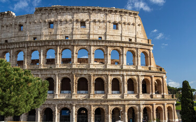 Naklejka premium View of the Roman Colosseum in Rome