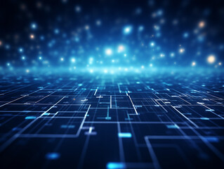 abstract blue background, coding concept