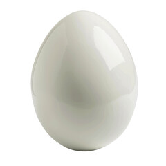Obraz premium An isolated white egg stands alone against a transparent background complete with a clipping path