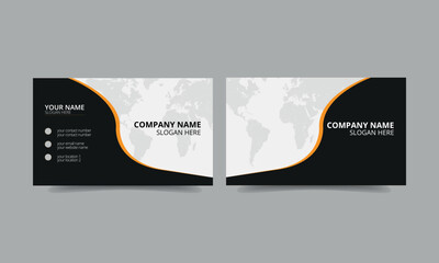 Modern and creative business card. Simple personal visiting card with company logo, corporate business card, business card template, 