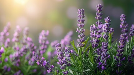  Lavender field bathed in sunshine