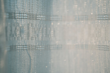 texture of tulle hanging on the window
