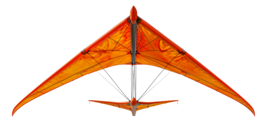 Orange hang glider