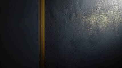 Textured dark surface with vertical gold line