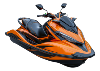 Orange jetski