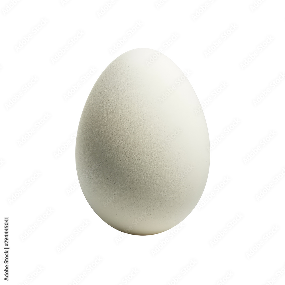 Poster an isolated white egg stands alone against a transparent background complete with a clipping path