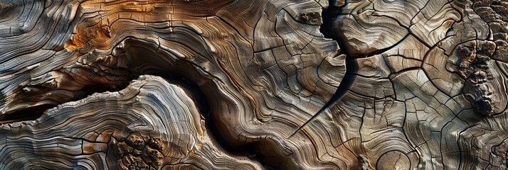 Witness a captivating scene of abstract wood stumps, where intricate textures create a sense of depth