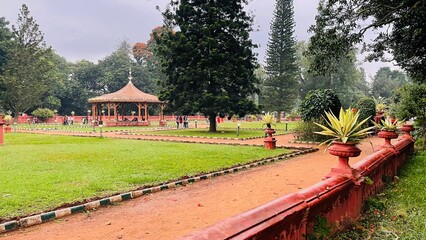 beautiful scenery of lalbagh botanical garden