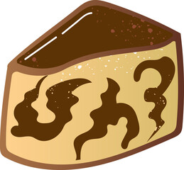 Marble cake dessert sweet food