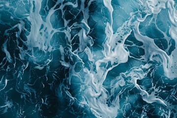 Explore the mesmerizing patterns of abstract water textures, where intricate details and flowing lines create a captivating visual experience - obrazy, fototapety, plakaty