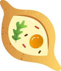 Khachapuri from fast food restaurant